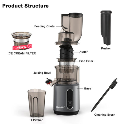 SmoothFastt 200W Cold Press Juicer